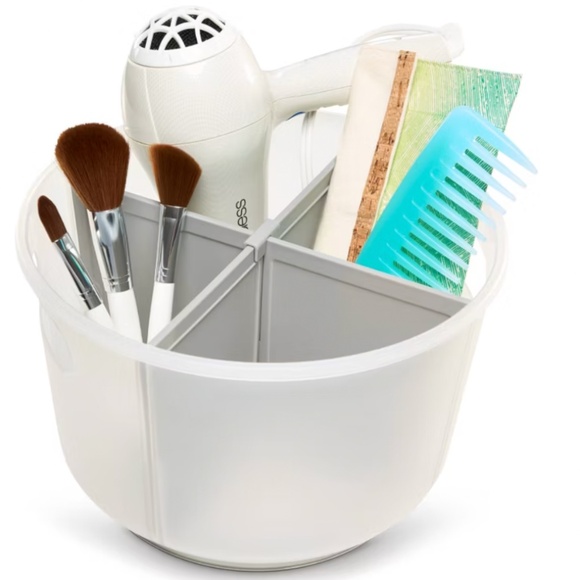 Madesmart divided bath tote frost/gray - Picture 1 of 2